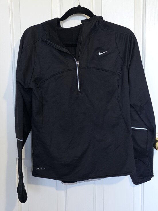 Nike Tops - Nike Black Dri-FIT Half-Zip Performance Pullover